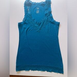 Mossimo Supply Co. Teal Lace Camisole